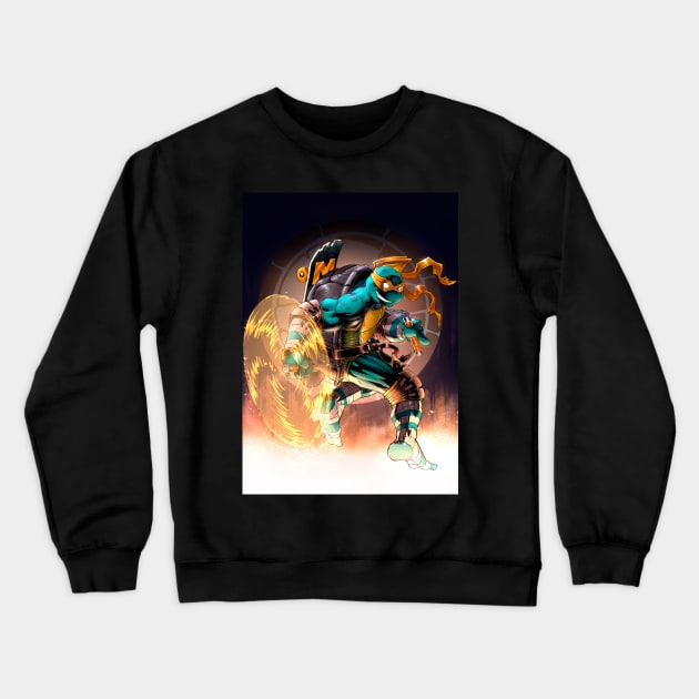 Michelangelo TMNT Crewneck Sweatshirt by Duh Dude